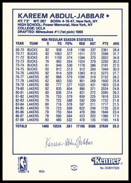 1988 Kenner Starting Lineup Cards